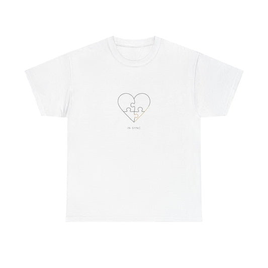 Heart Puzzle T-Shirt — 'You Fit' Minimalist Graphic Tee